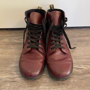 Dr. Martens Leyton Oxblood Combat Boots